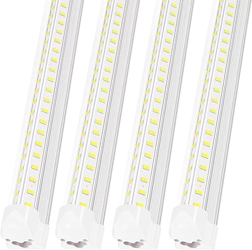 Miniatura 9 de Luz de Taller LED de 2 pies, Luz de Taller LED, 25W 6500K 3200LM Cubierta Transparente, Luminaria LED T8, Luces de Techo y Taller de Servicios,
