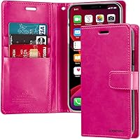 Vista 19 de GOOSPERY Bluemoon - Cartera compatible con iPhone 13 Pro Max, funda de piel sintética de alta calidad, soporte para tarjeta con tapa para teléfono