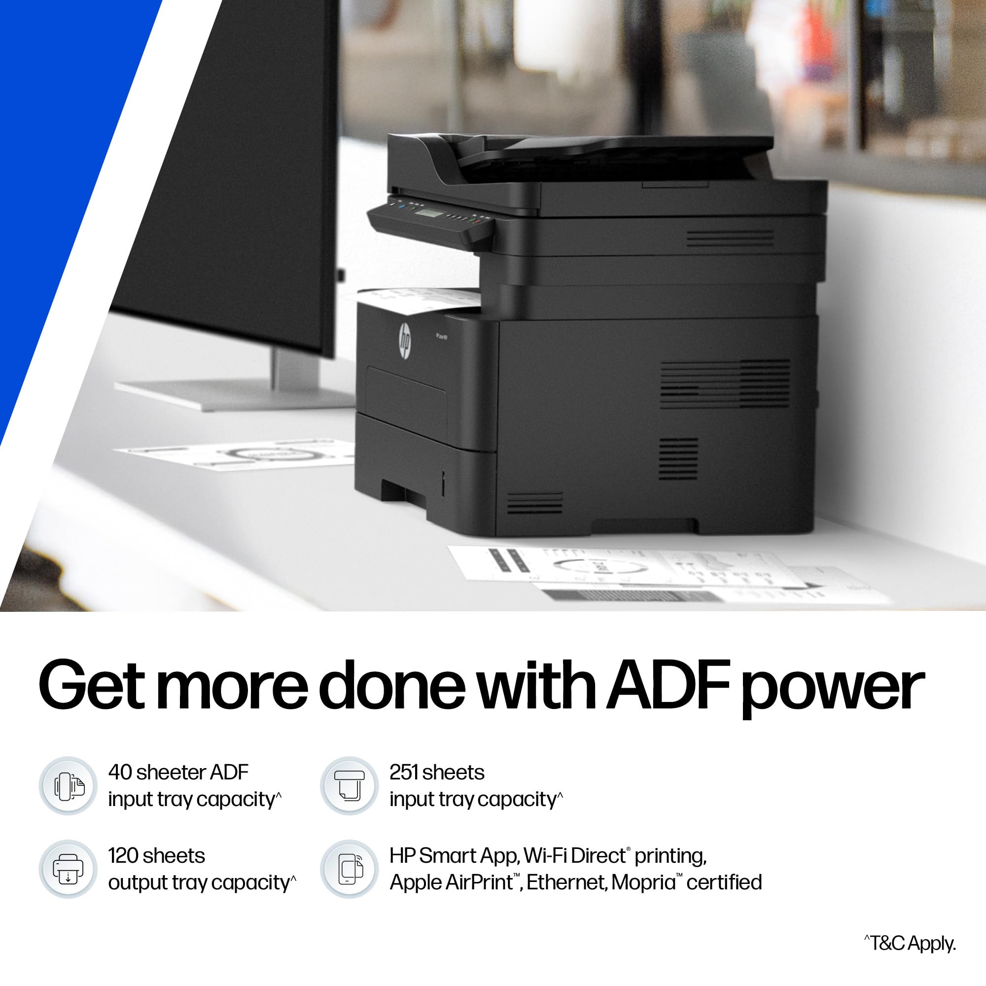 HP 323sdnw Auto Duplex WiFi Laser Printer (New Launch) with ADF, Print Scan Copy, LCD Display, 30 PPM, 256 MB Memory, Black — Amazon image 4
