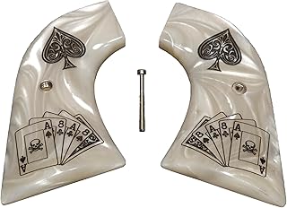 Pearl Dead Man's Hand Ruger New Vaquero Grips