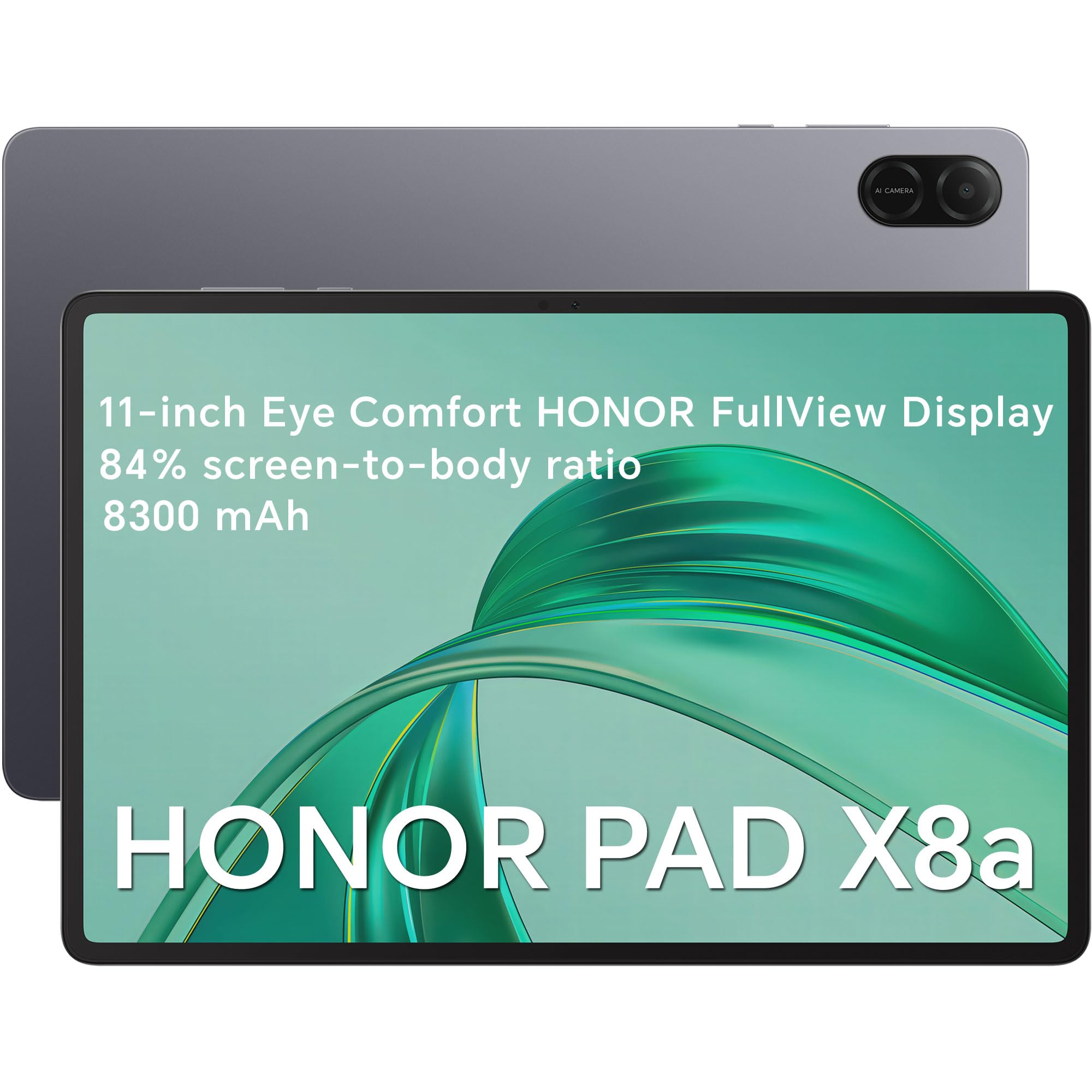HONOR Pad X8a Wi-Fi Versione 4GB RAM/128GB ROM, 8300mAh, 11 Pollici 90Hz Eye Protection Display Tablet,4 Altoparlanti, Android 14, Space Gray