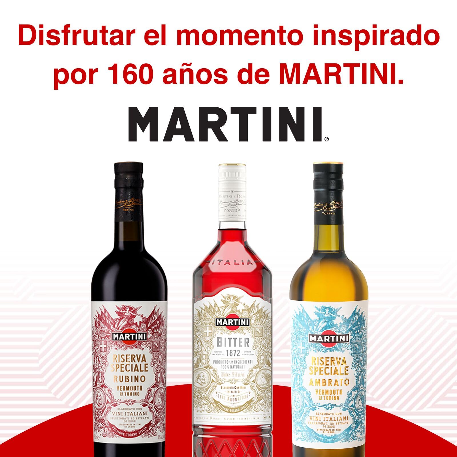 MARTINI Riserva Speciale Bitter Aperitivo, 28,5% ABV, 70cl / 700ml, Licor con infusión de tres ingredientes botánicos raros