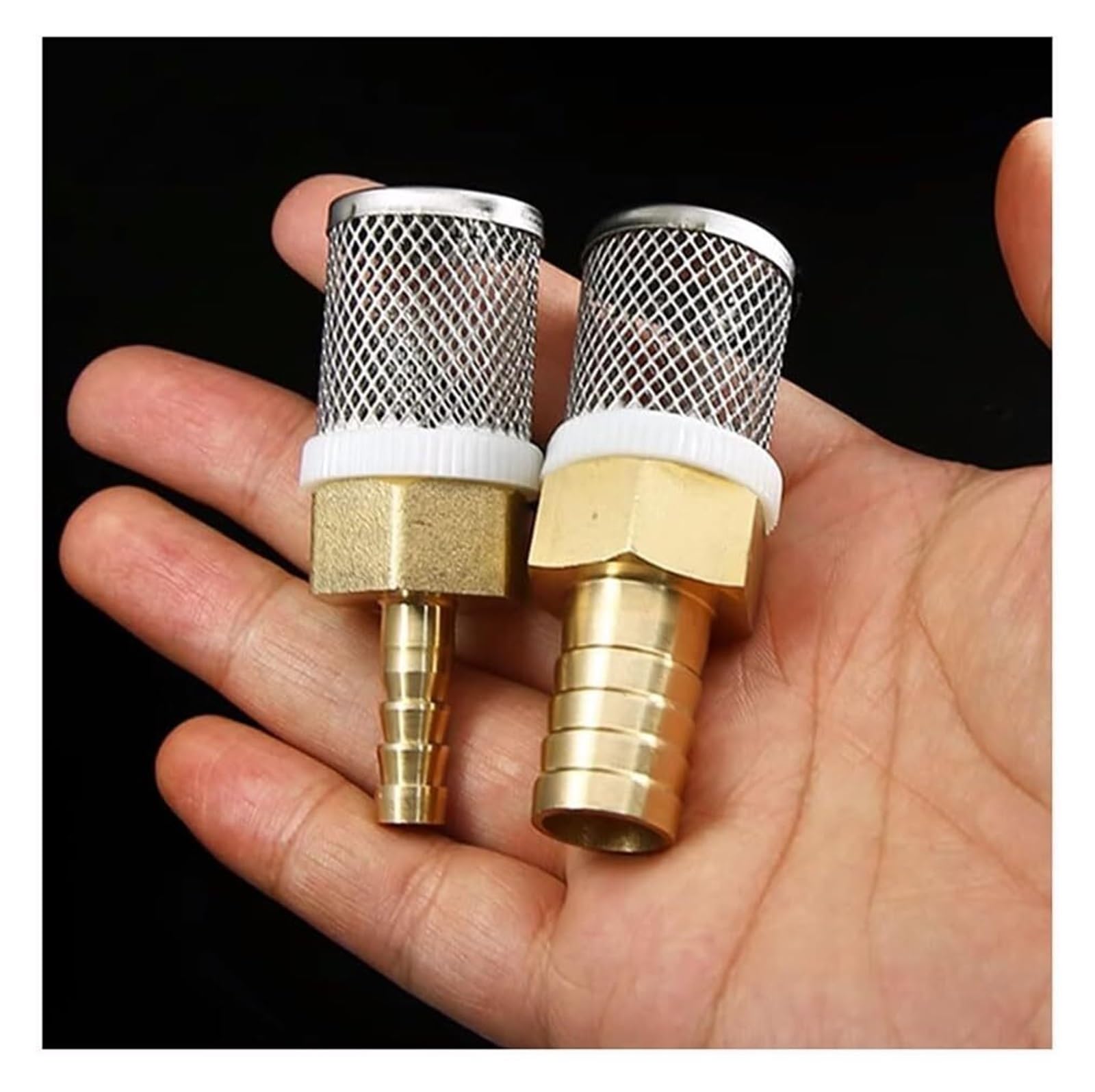 Filtro de Succión de Bomba de Agua, Filtro de Malla de Acero Inoxidable for riego de jardín y Lavado de Coches de 6 a 19 mm.(10mm)