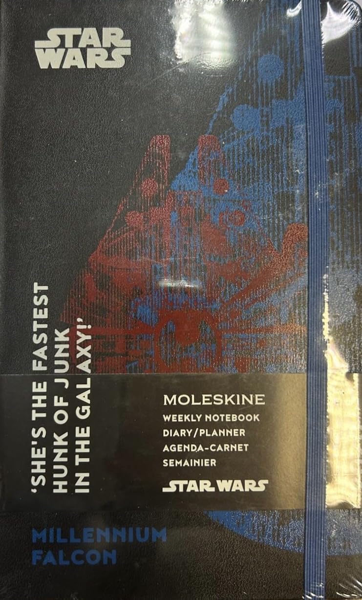 Moleskine 12 mesi - Agenda settimanale Limited Edition Star Wars Millennium Falcon - Large copertina rigida 2020