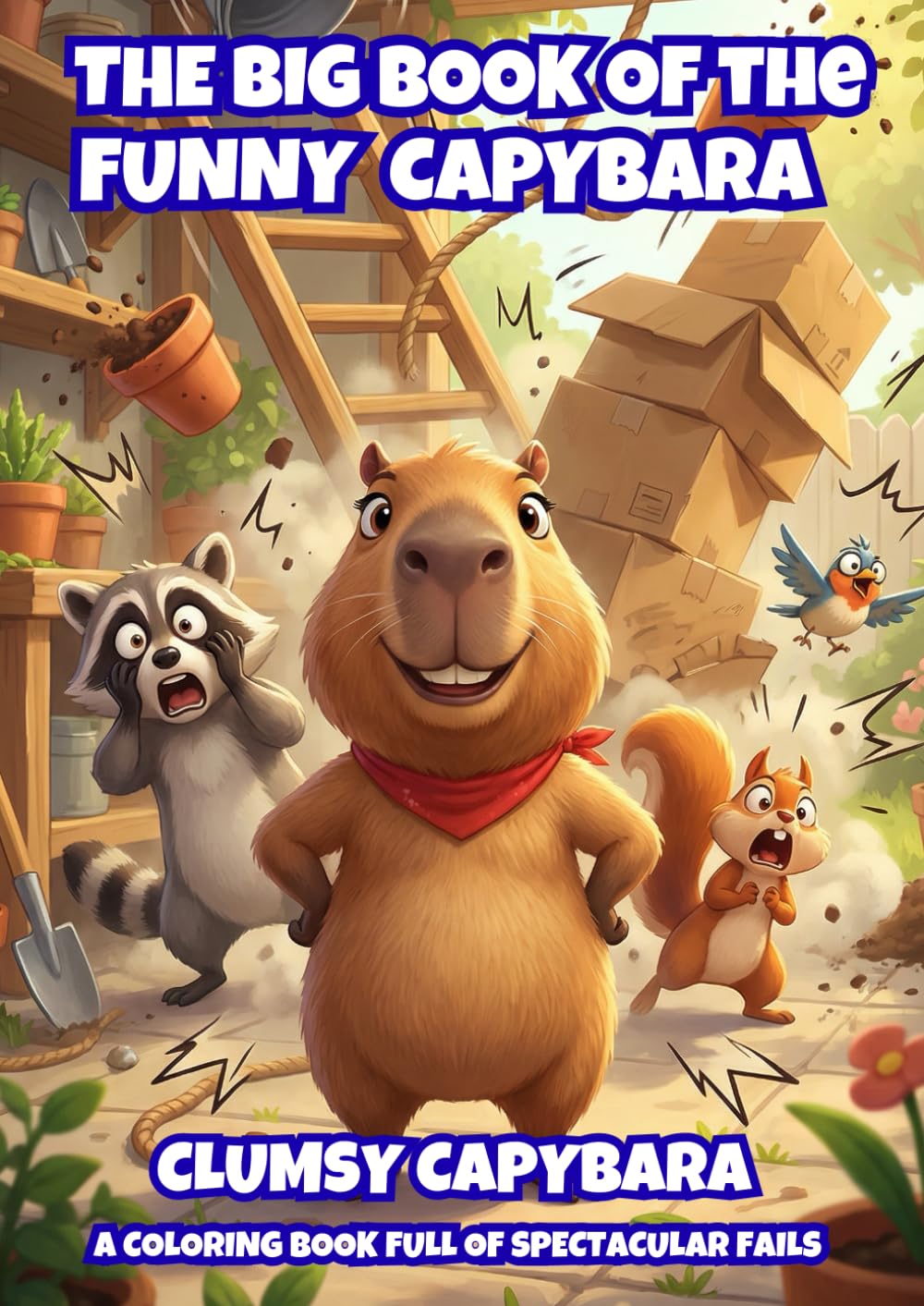 The Big Book of the Funny Capybara: Clumsy Capybara: A Coloring Book Full of Spectacular Fails (Funny Capybara Coloring Books)