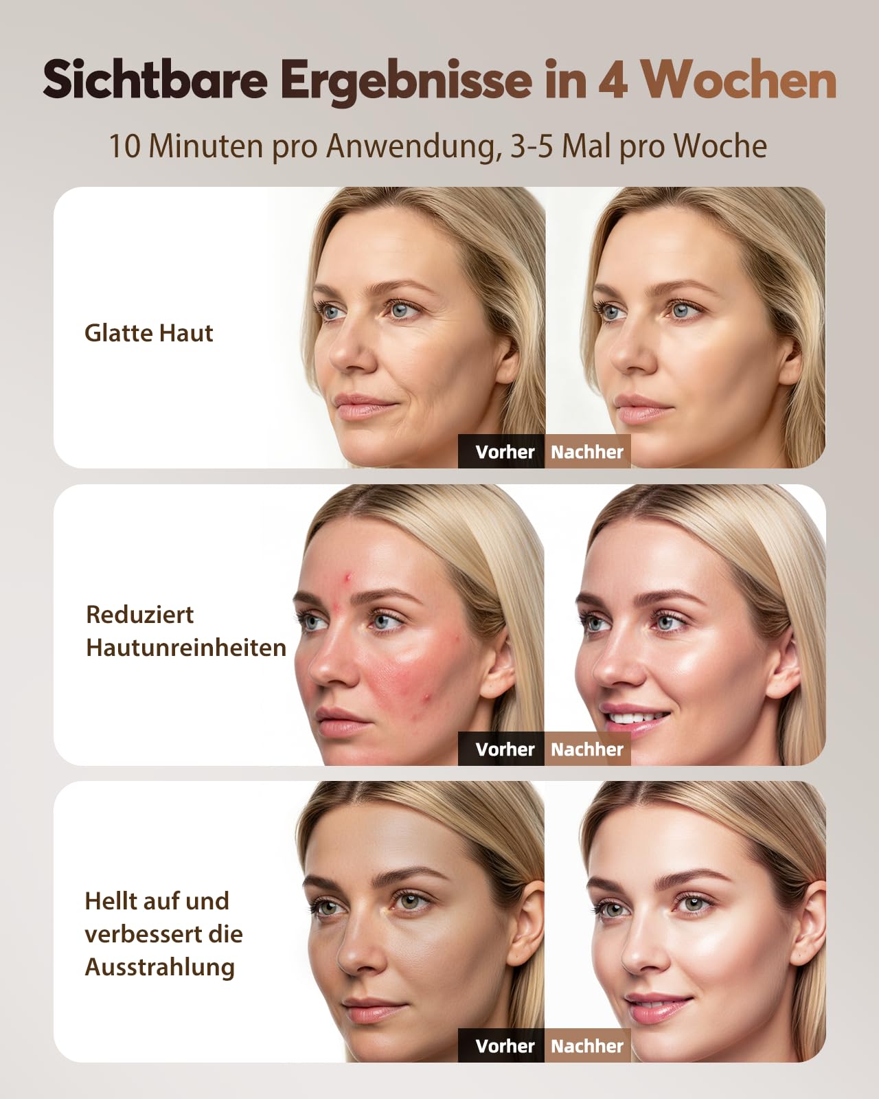 LED Maske Gesicht, Kabellos Lichttherapie Gesichtsmaske, 4 Modi für Anti-Aging, Hautklärung, Entzündungshemmend, Beruhigend, rote/blau LED, Aufladbar Rotlichtlampe Gesicht, Schönheitsgeschenke