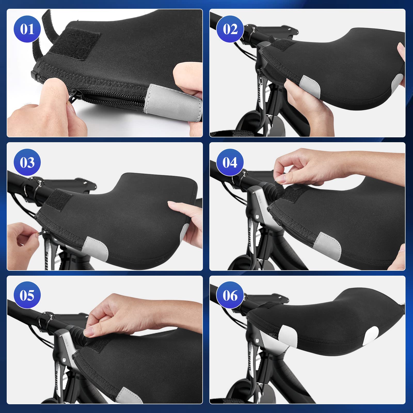 Amazon.co.jp: Cintizon Handlebar Mitts Cold Protection Mountain