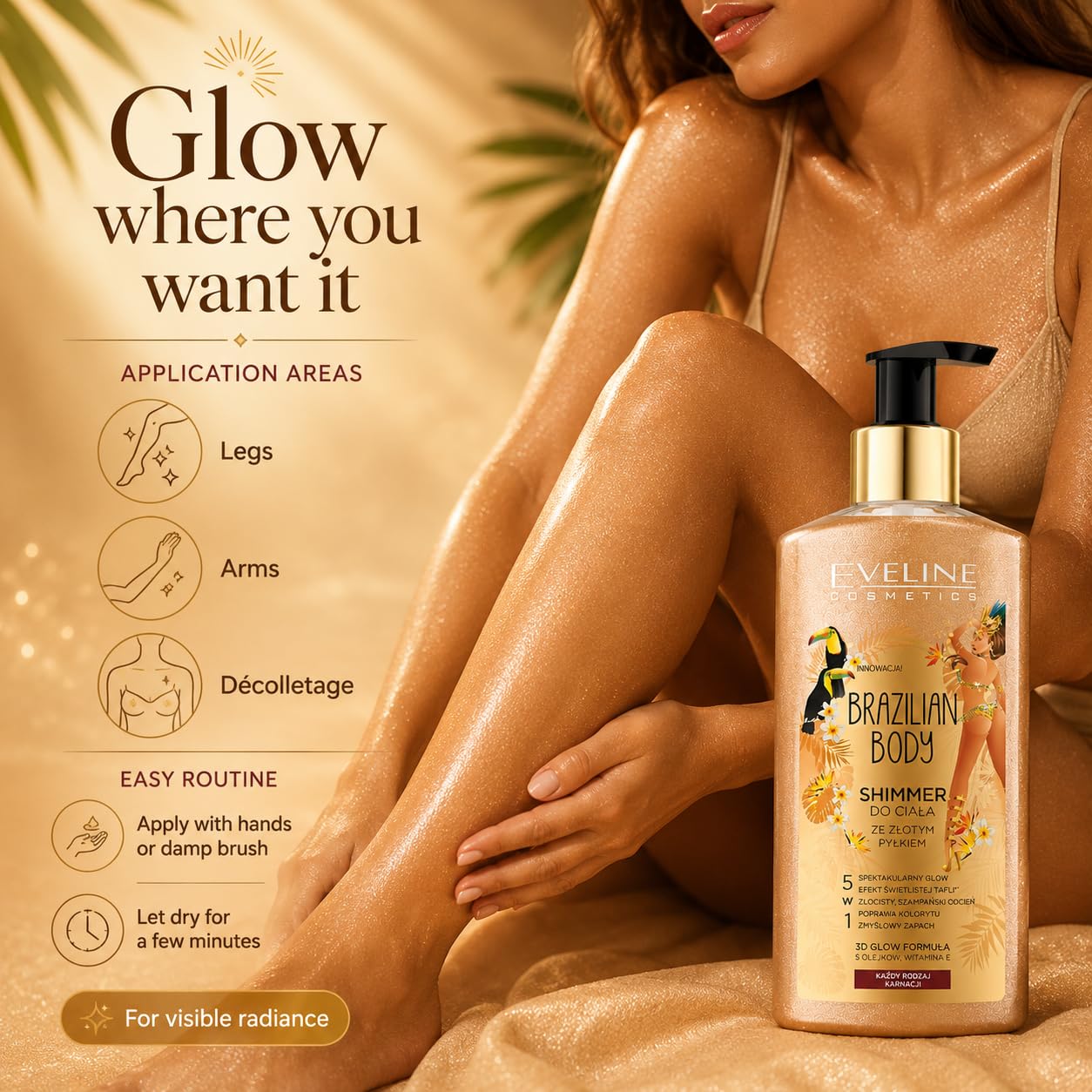 Eveline Cosmetics Brazilian Body Shimmer olejek do ciała