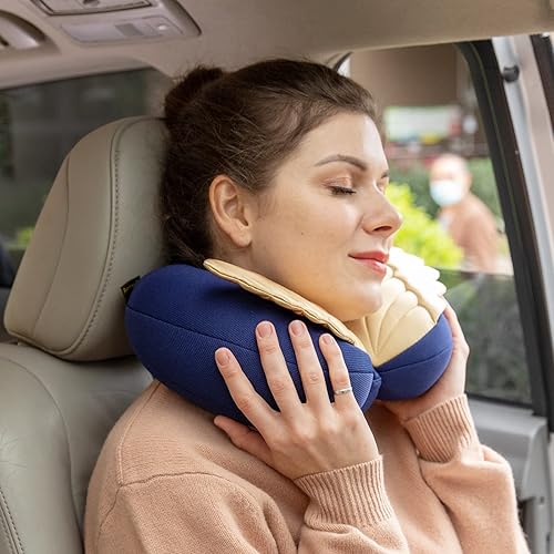 Miniatura 6 de Almohada cervical para viajes, almohadas para aviones con un par de bonitas alas que proporcionan soporte para el cuello, almohada de vueloautomóvil