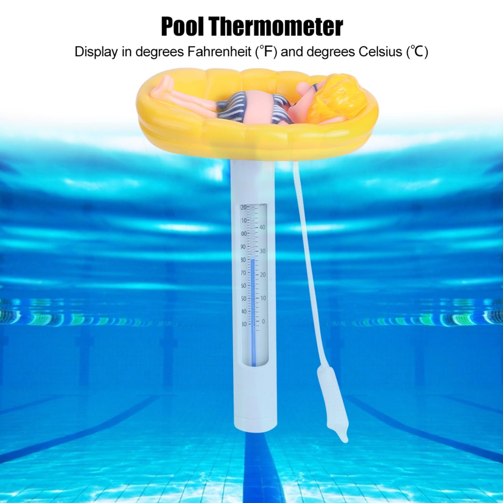 Termometro per Piscina Galleggiante, Termometro per Piscina Galleggiante a Forma di Cartone Animato, Termometri per Piscine Termometri per la Temperatura dell'Acqua Galleggianti