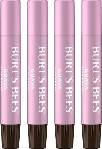 Burt's Bees Lip Shimmer, Guava, 2.7ml Tubes (4-pack)
