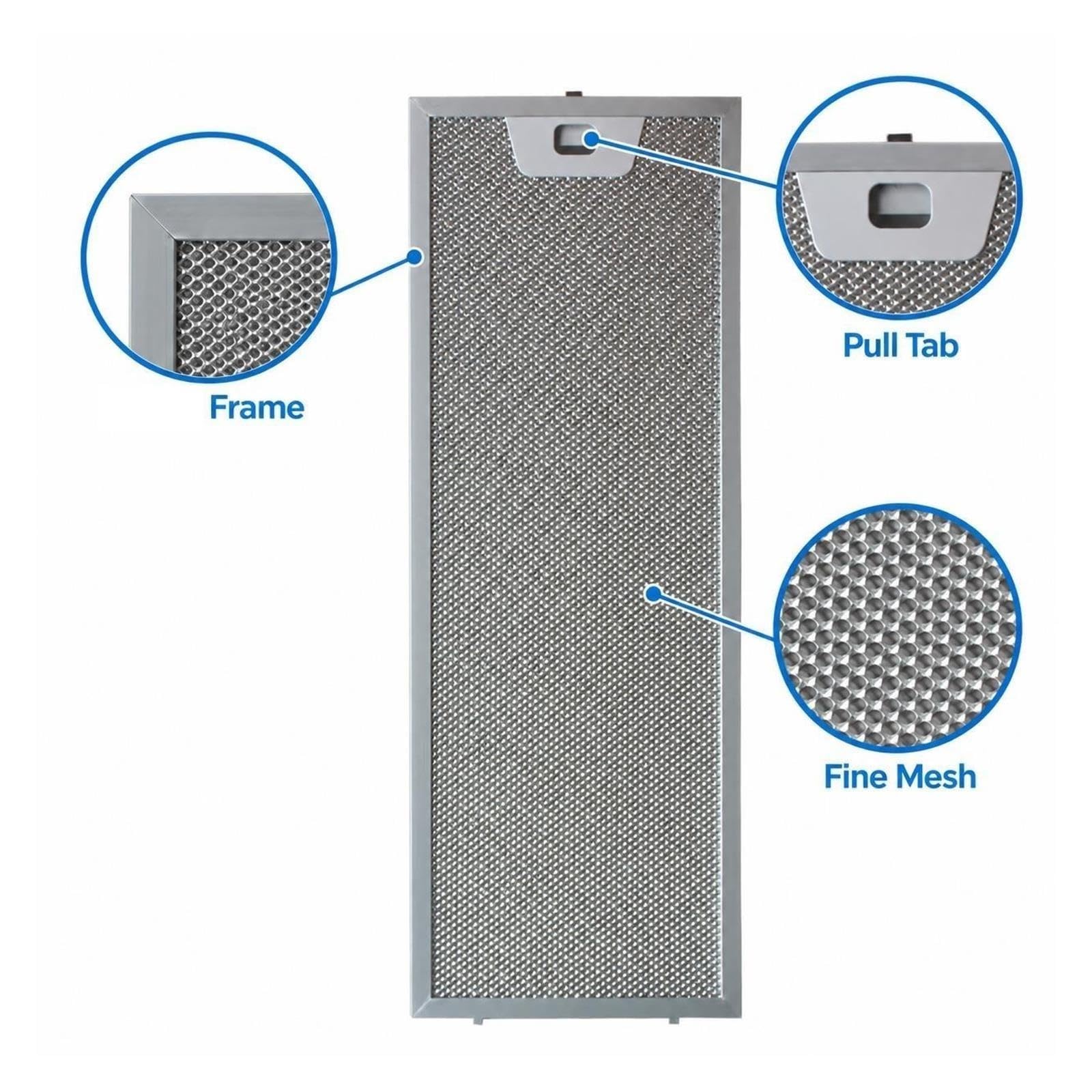 Filtro Grasa Campana 00660222 00660223 Aluminio 516x166/516x186mm