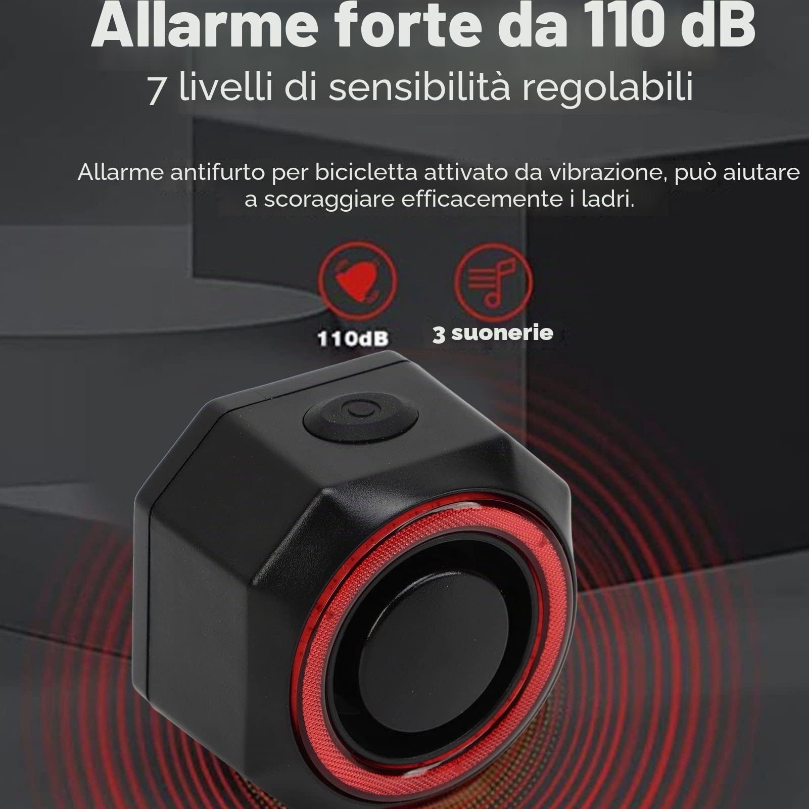 Fockety Smart Bike Tail Light, Senza Fili USB Ricaricabile Anti-Furto Fanale Posteriore per Bici con Telecomando, Luce Posteriore Impermeabile per Bicicletta per Auto Scooter