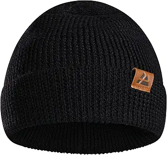 DANISH ENDURANCE Merino Wool Beanie for Men & Women, Knitted Winter Hat