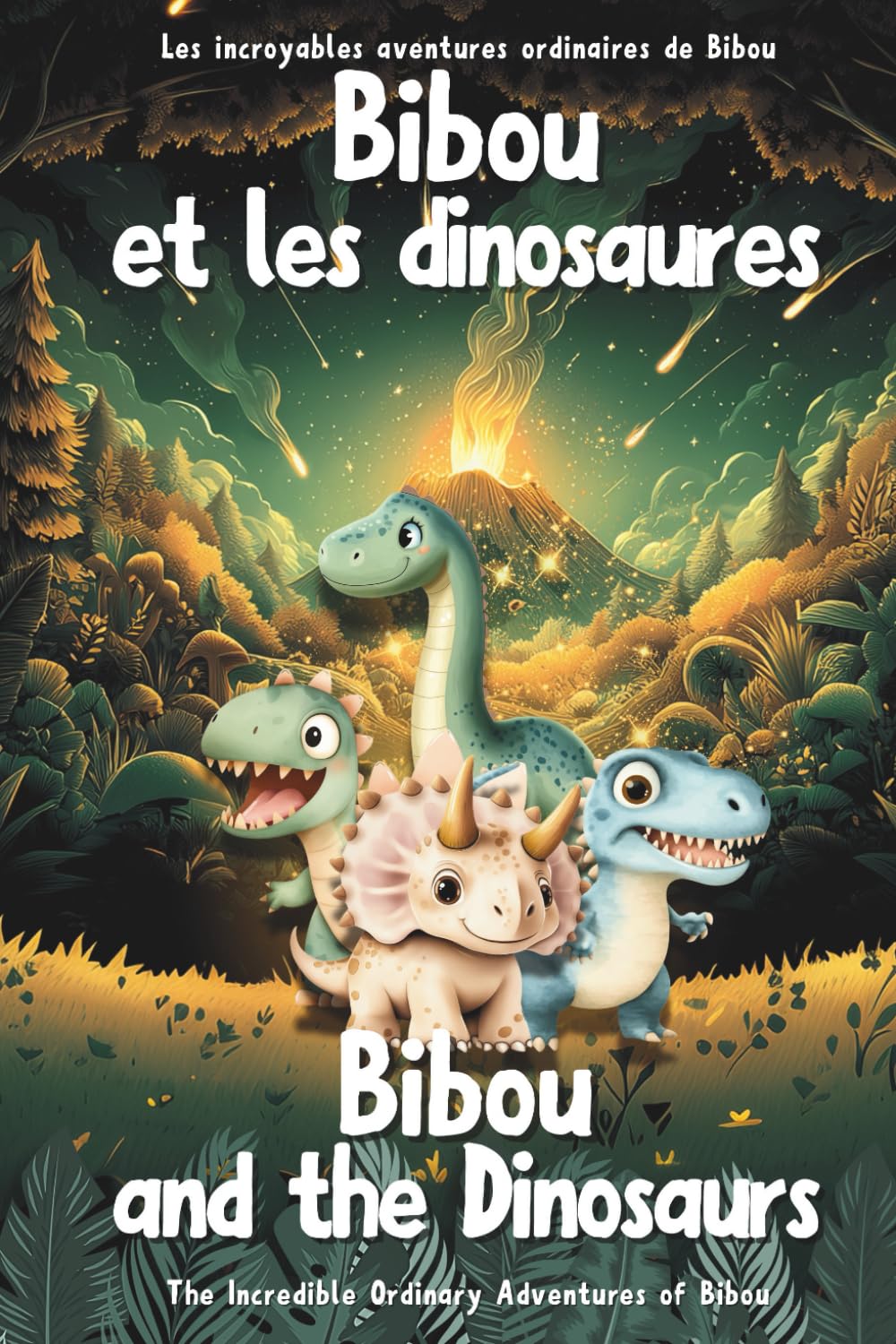 Bibou and the Dinosaurs - Bibou et les dinosaures : Bilingual French English Picture Book for Toddlers - Livre pédagogique illustré bilingue français ... (The Incredible Ordinary Adventures of Bibou)