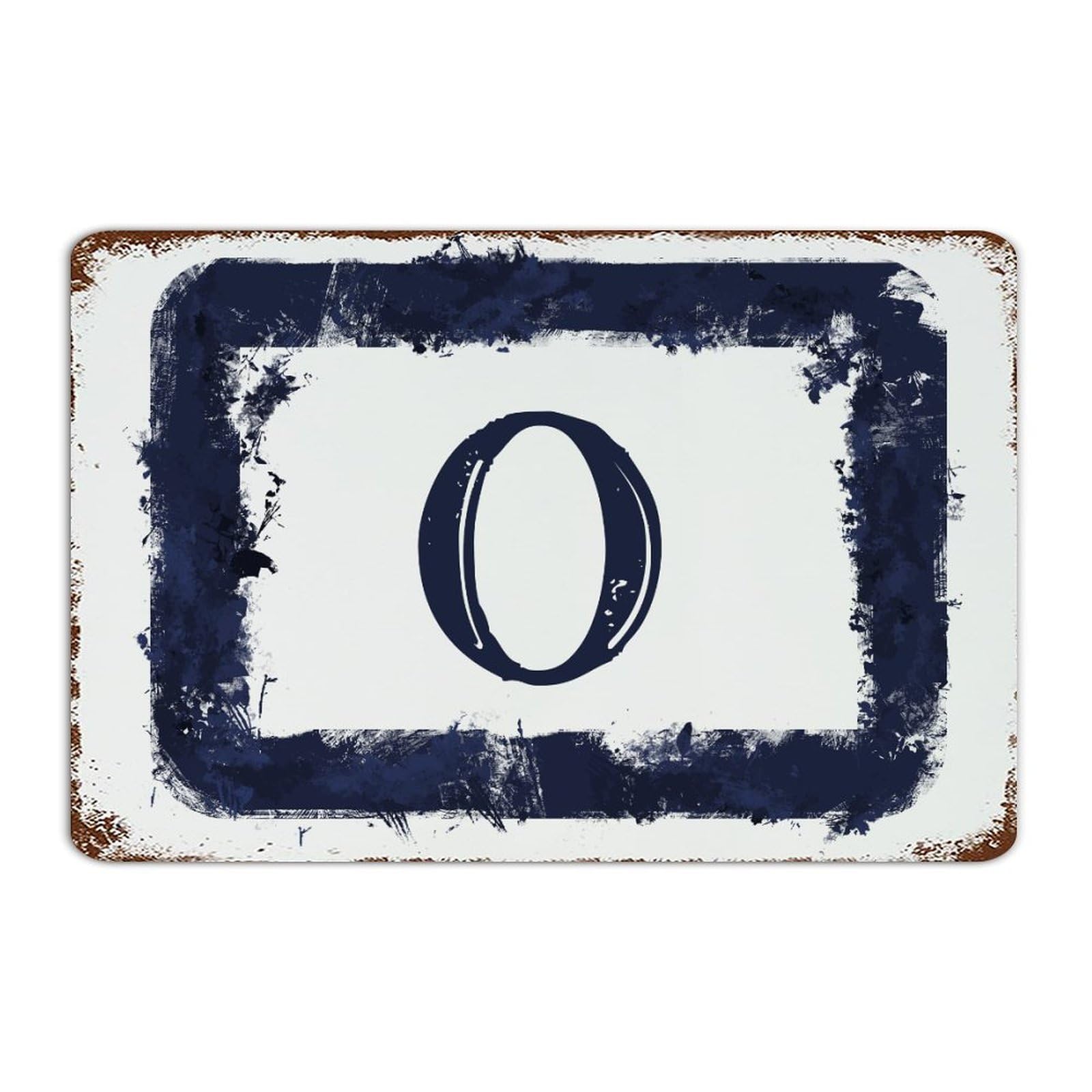 Panneau monogramme lettre O en métal, le cadeau idéal pour personnaliser une chambre