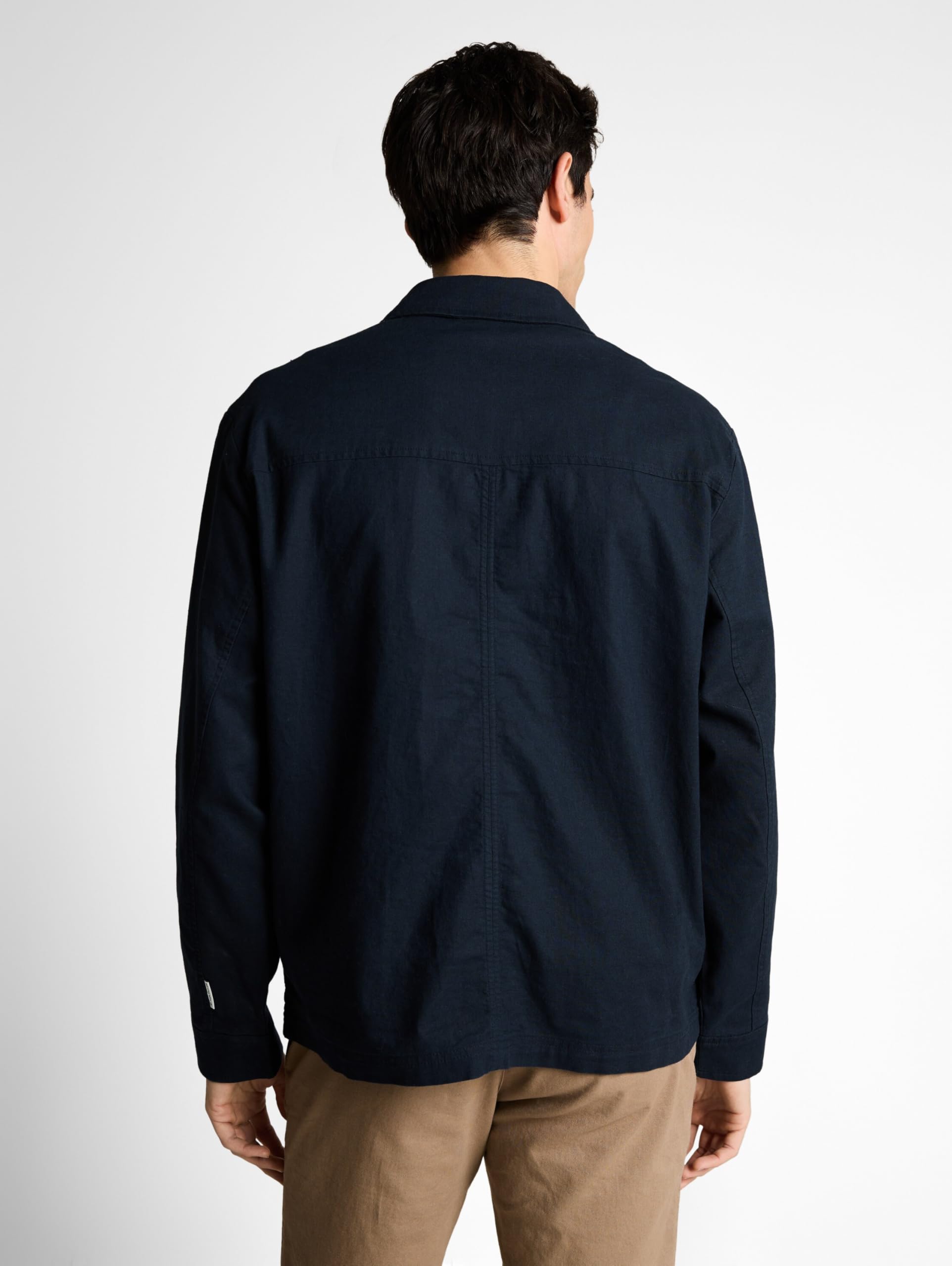 TOM TAILOR Herren Hemd-Jacke mit Leinen