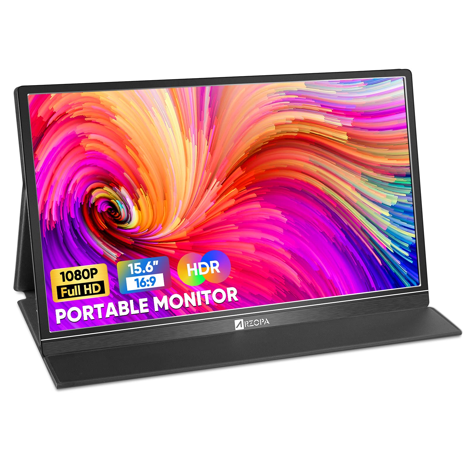 ARZOPA 15.6インチ モバイルディスプレ 3台 + アルミスタンド 付き Amazon.co.jp: ARZOPA 15.6インチ モバイルディスプレイ 薄型軽量 非