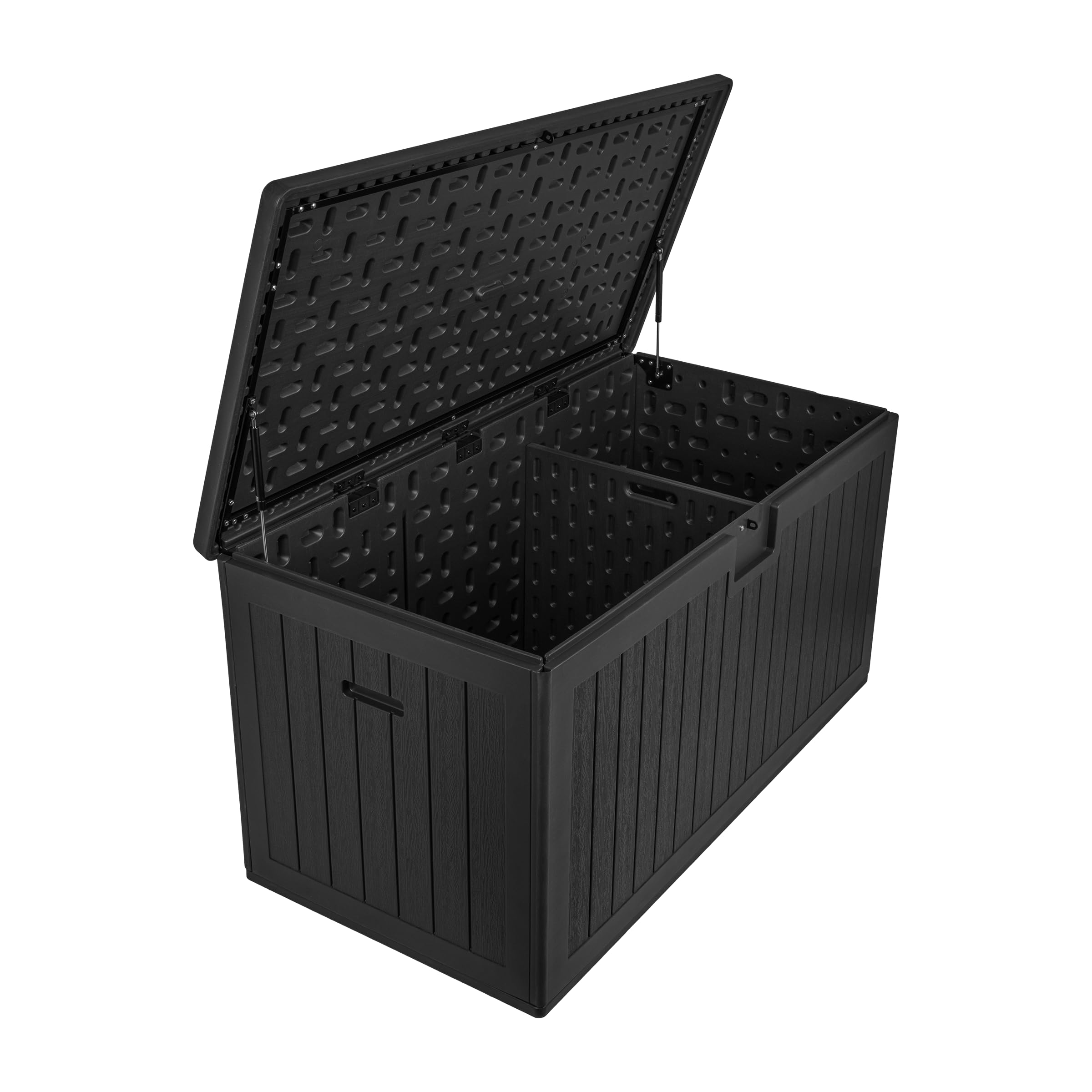 Gartenbox 570 L Auflagenbox Treeline Kissenbox Gartenmöbel Balkonmöbel | Auflagenbox wasserdicht - Kissenbox Outdoor wasserdicht - Aufbewahrungsbox mit Deckel Garten - Geräteschuppen Garten Zubehör