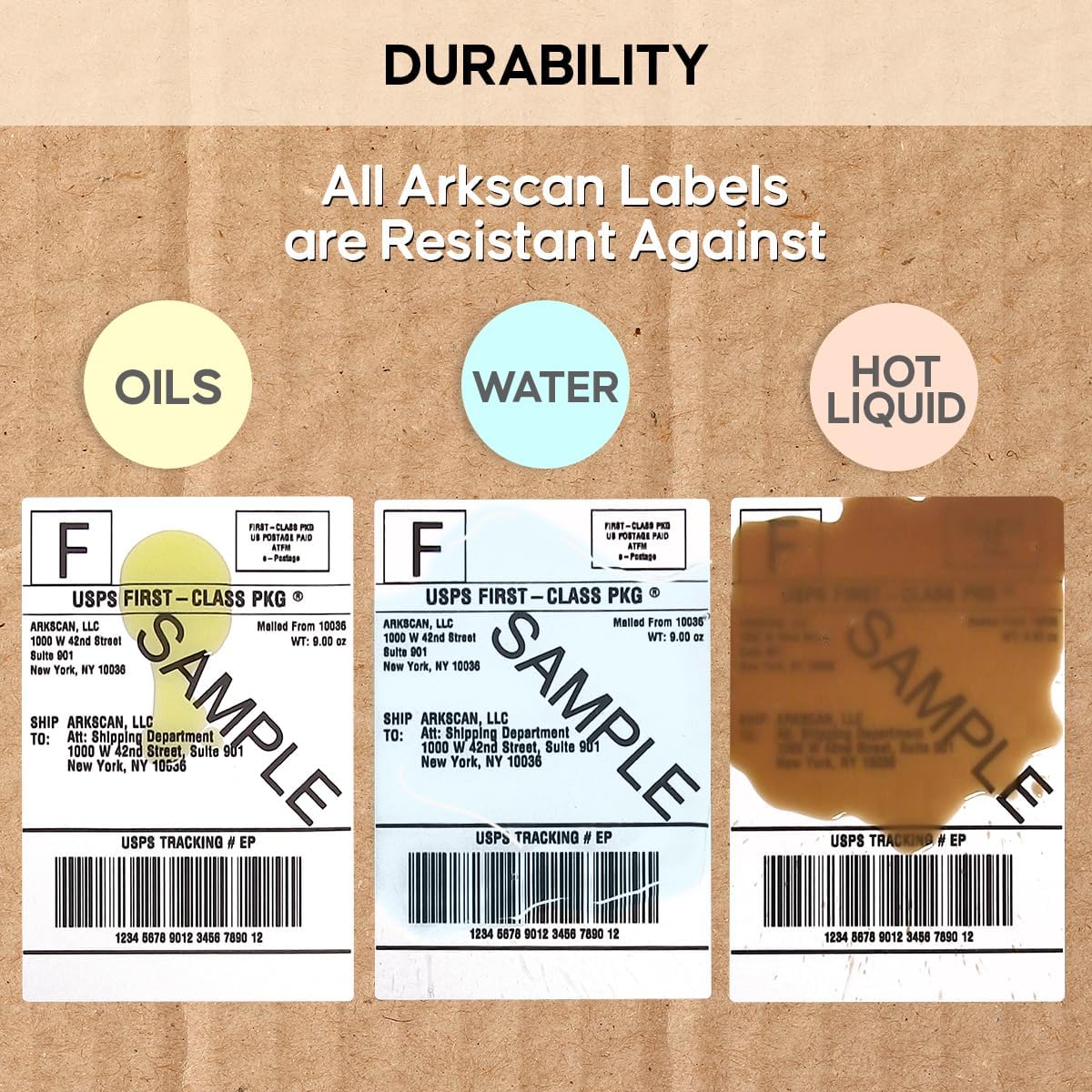 Arkscan SL500 4x6 Fanfold Shipping Label (500 Pages per Stack) for Arkscan 2054N, 3044C & Zebra Compatible Printers, Direct Thermal, White - Image 4