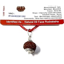 Certified 9 Mukhi Rudraksha Pendant Harmony & Enlightenment