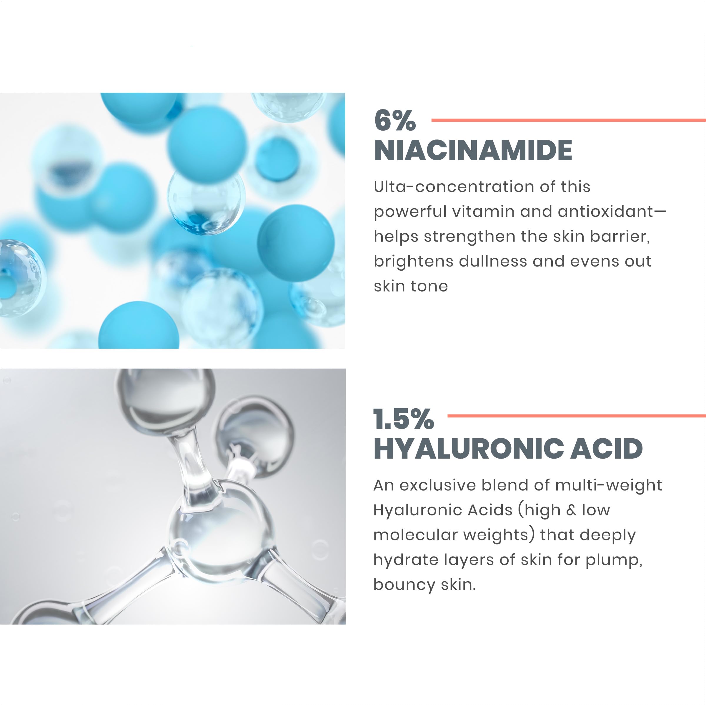Avène Hyaluron ACTIV B3 Concentrated Plumping Serum, Light-weight hydrating serum, powered by Niacinamide + Pure Hyaluronic Acid, Firms & Plumps the skin for a healthy complexion 1 oz