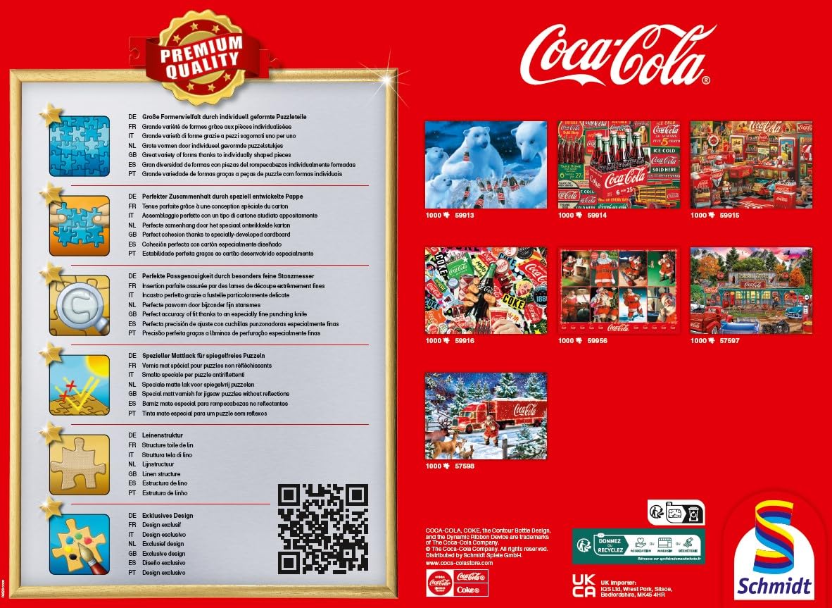 Amazon.com: Schmidt Spiele 59915 Coca Cola Nostalgia Shop Jigsaw Amazon.com: Schmidt Spiele 59915 Coca Cola Nostalgia Shop Jigsaw