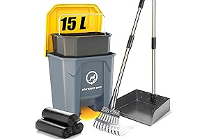 Dog Poop Pail with Lid Outdoor