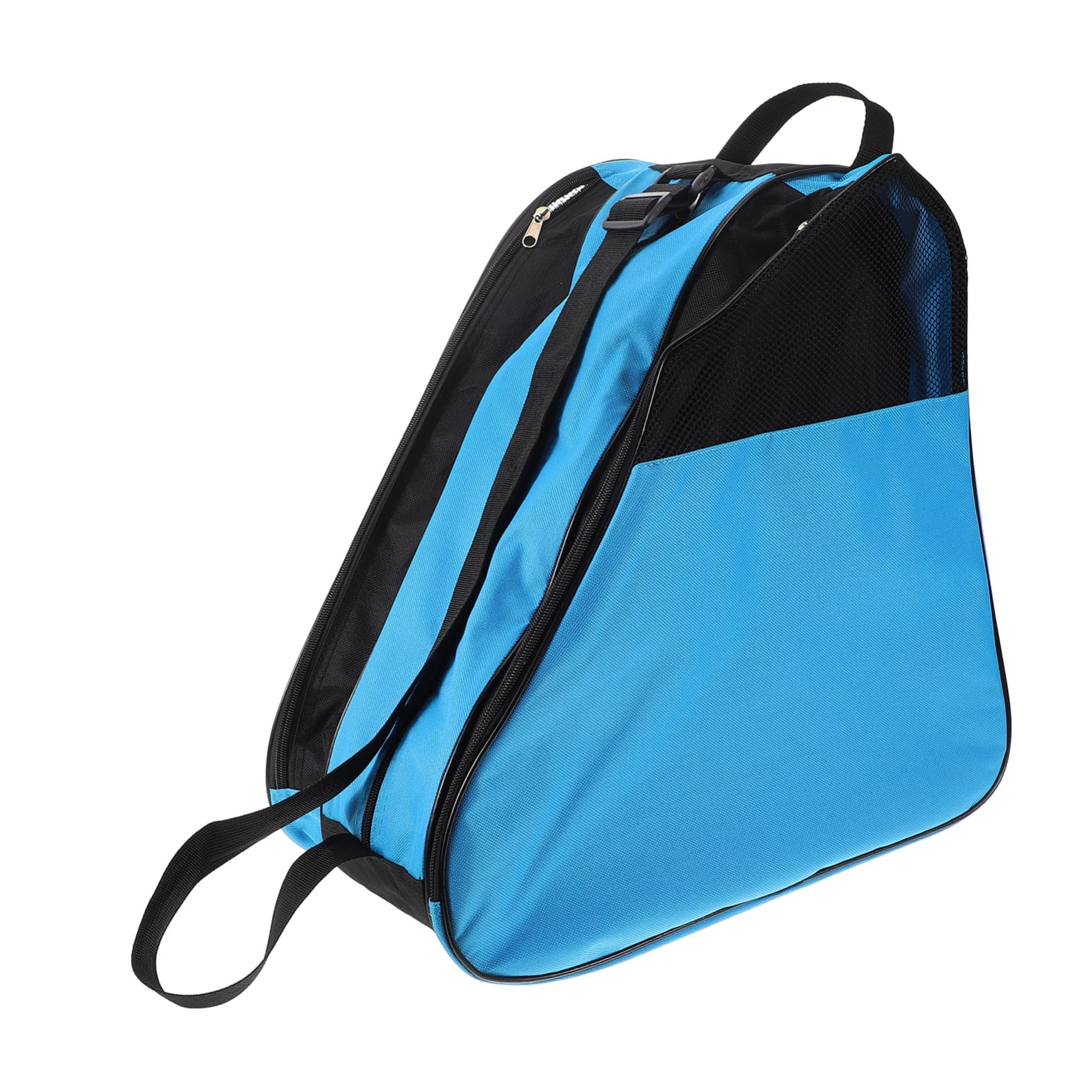 Happyyami borsa per pattinaggio a rotelle borsa per il trasporto del borsa per scarpe a rotelle custodia per scarpe da skate custodia per scarpe da pattinaggio Panno Oxford Blue
