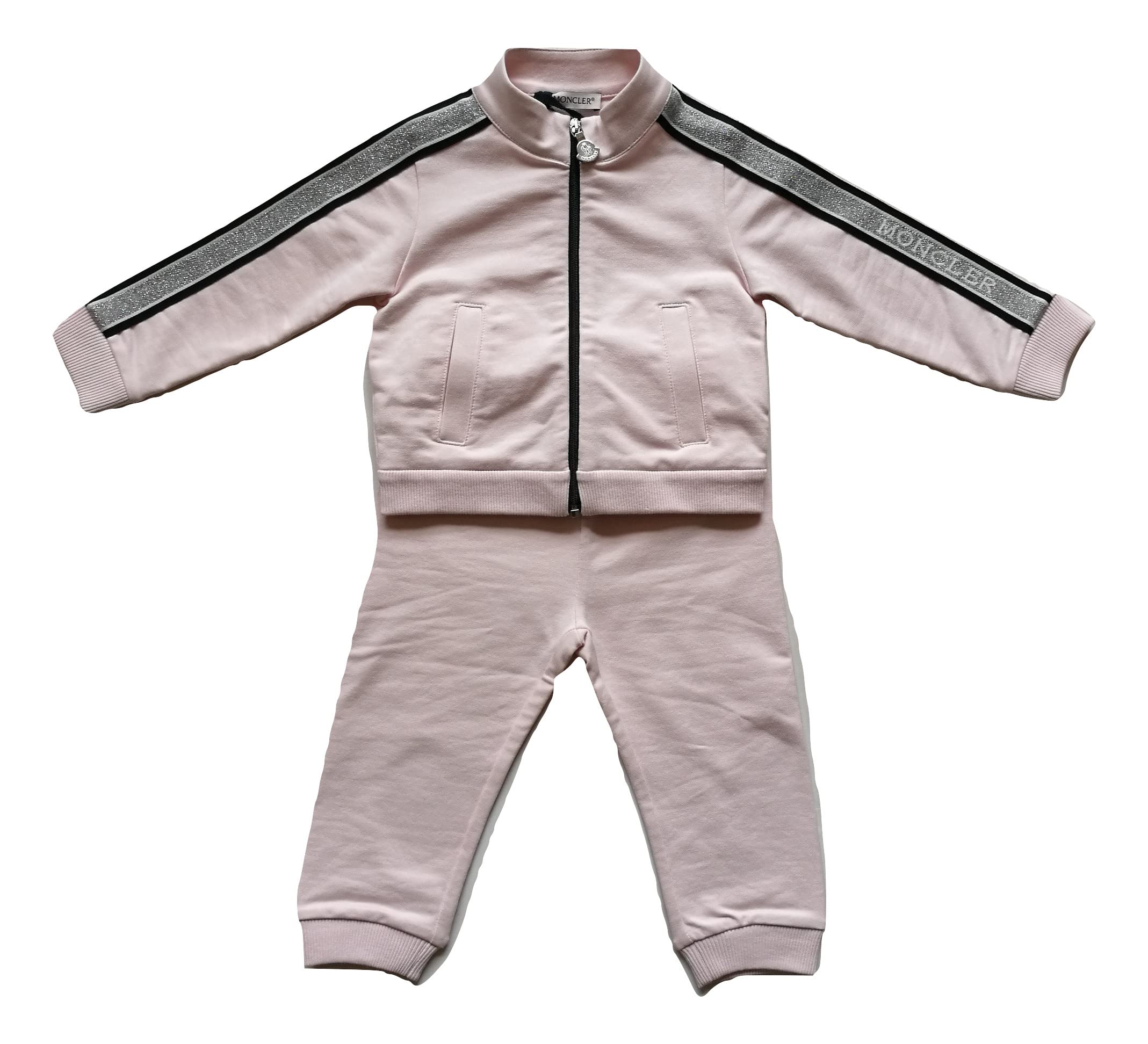 MONCLER Junior - Chándal completo sudadera y pantalón para niña 8M70010 rosa (2 años)