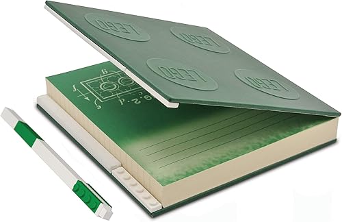 Miniatura 4 de LEGO - Cuaderno de bloqueo de papelería con bolígrafo de gel, color verde
