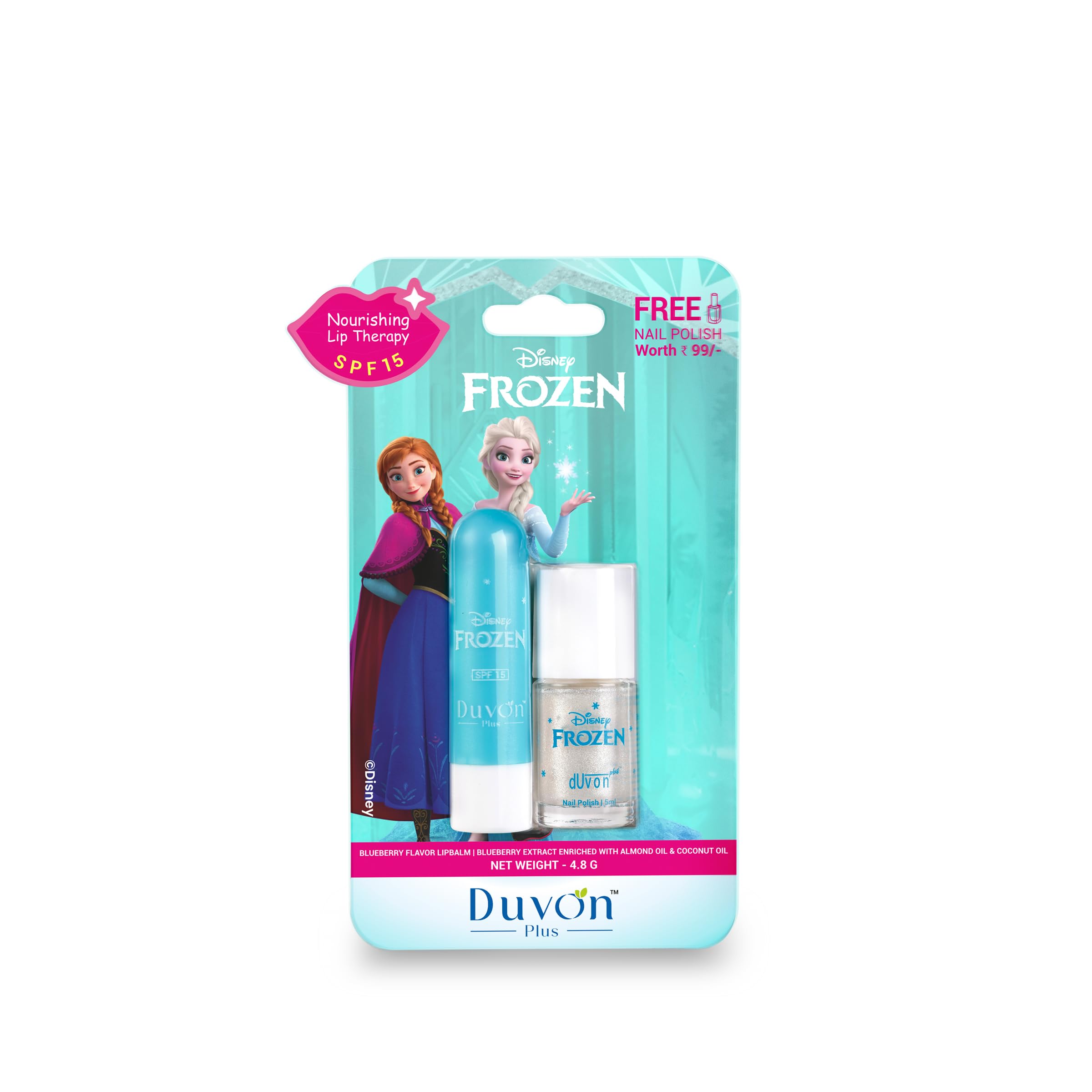 Duvon Plus x Disney Frozen Lip Balm & Nail Polish | Sparkling Beauty Duo-image-5