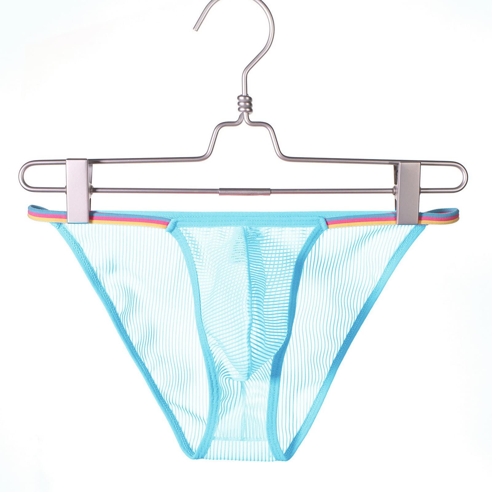 Faringoto Slip da uomo biancheria intima ultra sottile in rete pura mutande