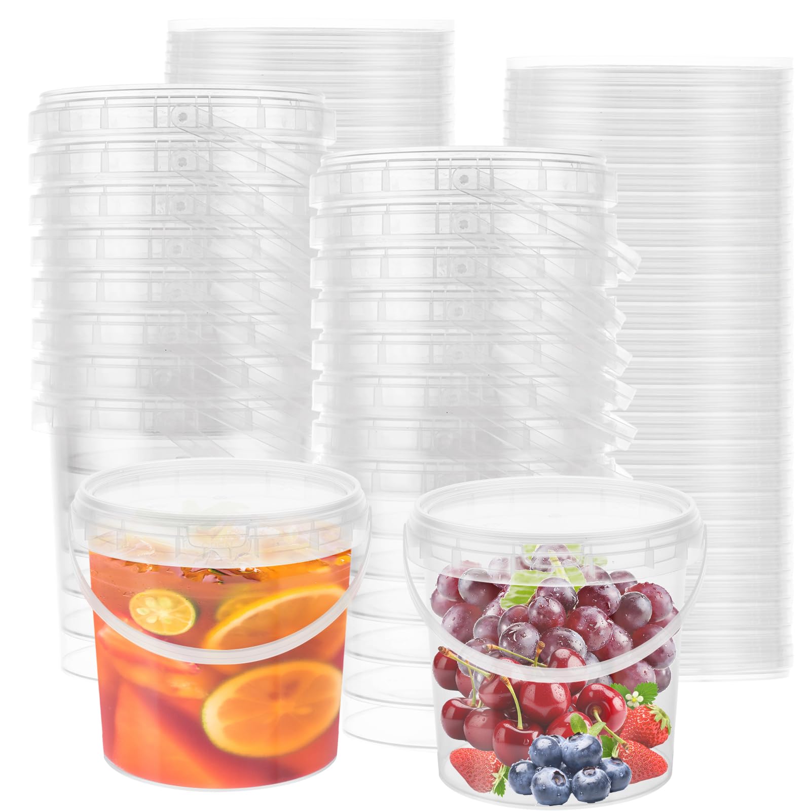 AKOLAFE 30Pack 32oz Deli Containers with Lids