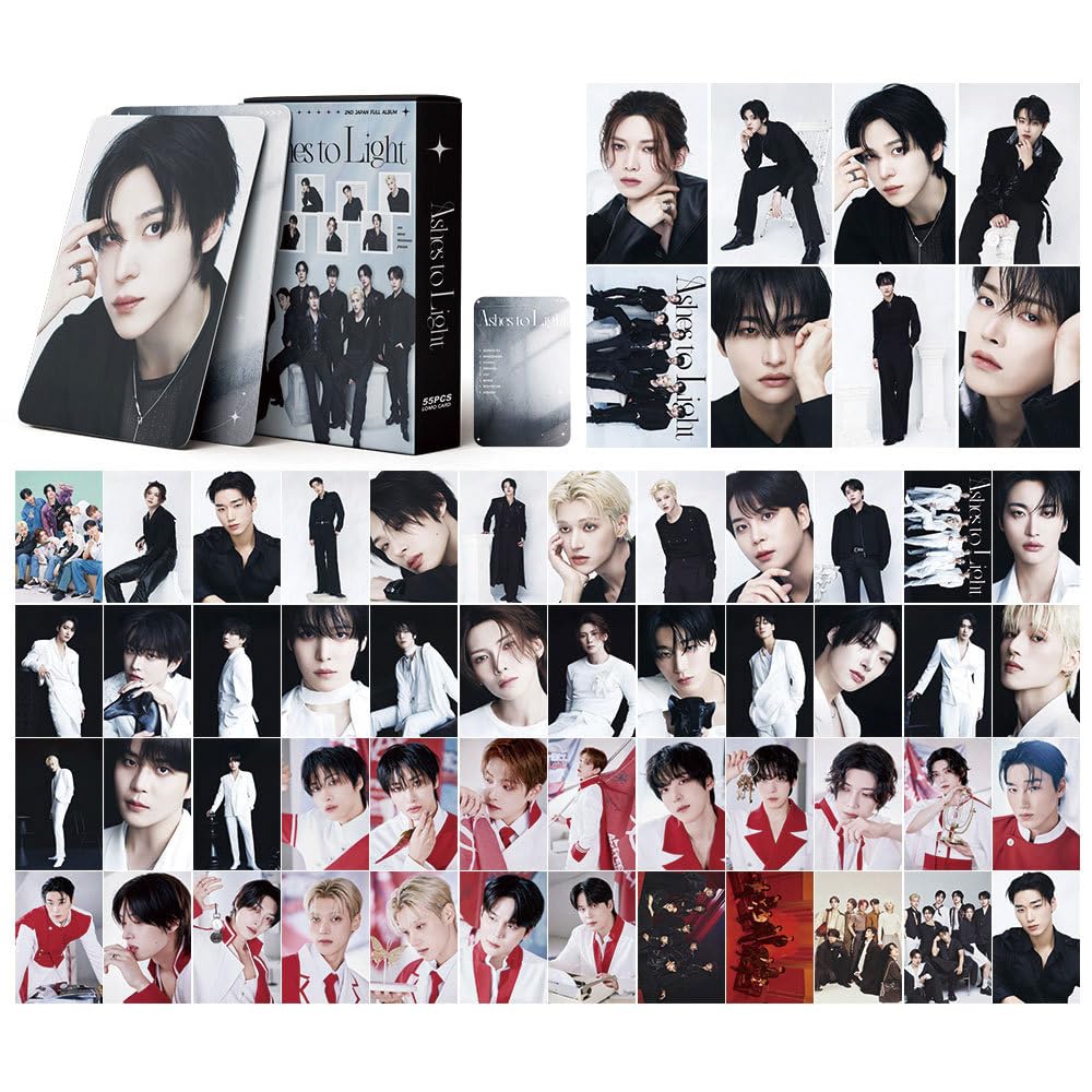 ATEEZ Photo Cards, 55-Piece Set of Ateez Photocards, Ateez Lomo Cards, Must-Have for Fans