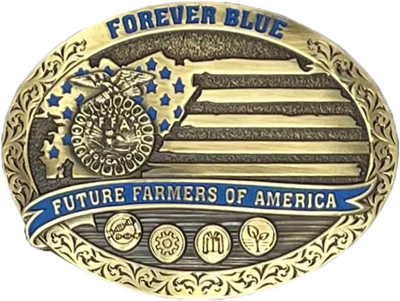Montana Silversmiths FFA Future Farmers of America Attitude Belt Buckle