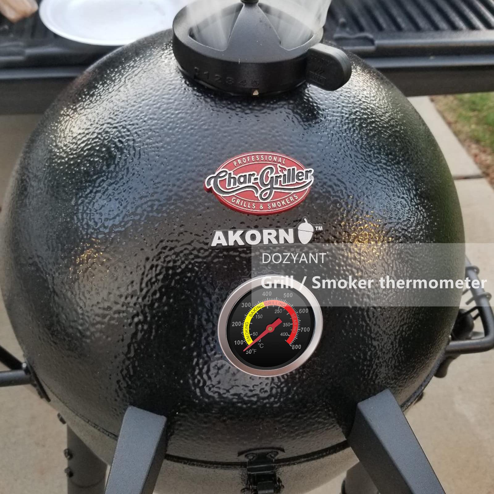 Buy DOZYANT BBQ Charcoal Grill Smoker Temperature Gauge Pit Barbecue