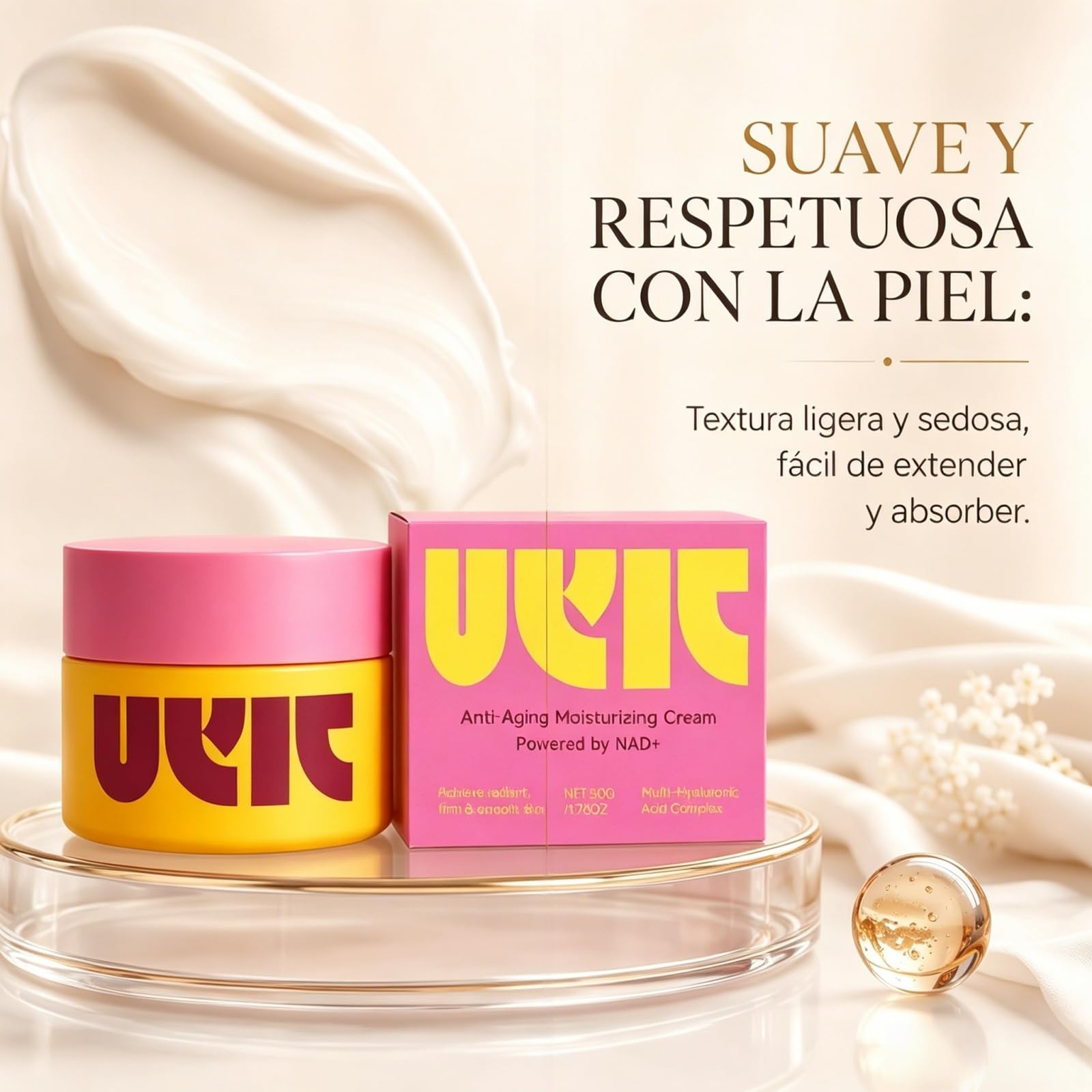 Jiyu Original Anti Yiyu Crema Coreana Antiedad Crema, Crema Facial Nutritiva Hidratante con Acabado Suave No Graso - Rutina Día y Noche para Piel Normal, Seca y Mixta (2 pieza)