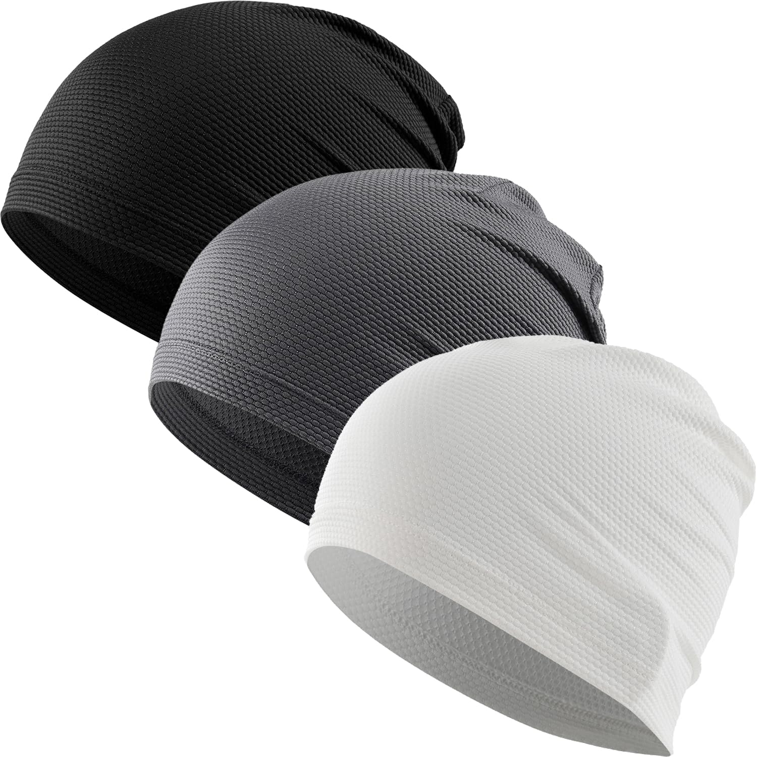 WTACTFUL 3-Pack Mesh Skull Cap