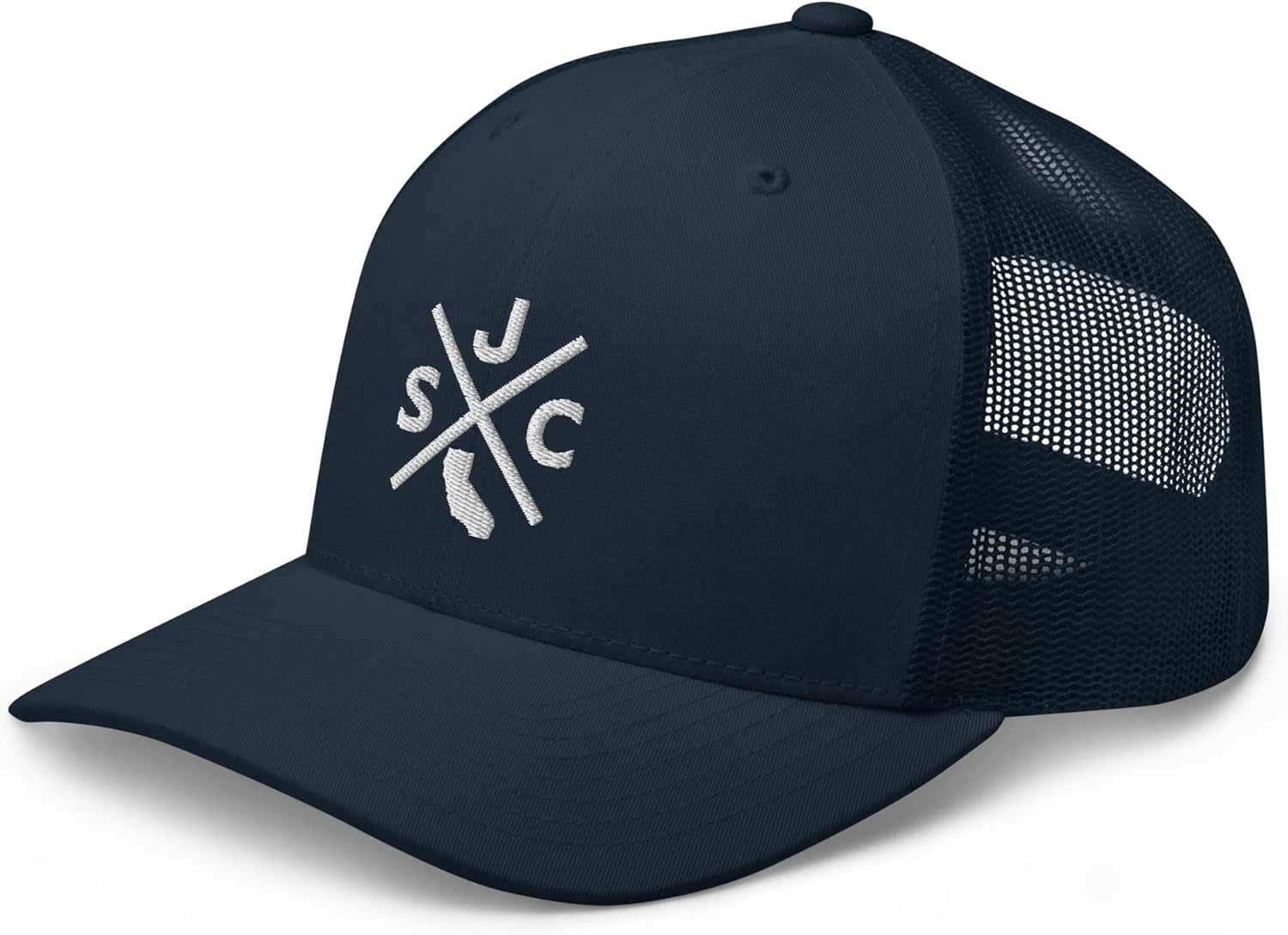 Retro San Jose Trucker Hat Mesh SJC Cross Trucker Cap