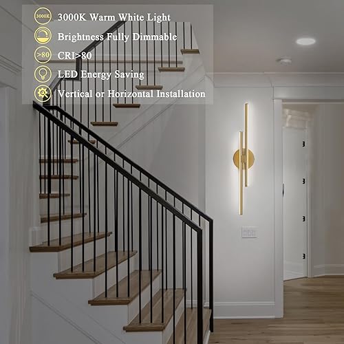 Miniatura 7 de EDISLIVE Moderna lámpara LED regulable, lámpara de pared de tocador de baño, espejo de 23.6 pulgadas, accesorios de iluminación para baño,