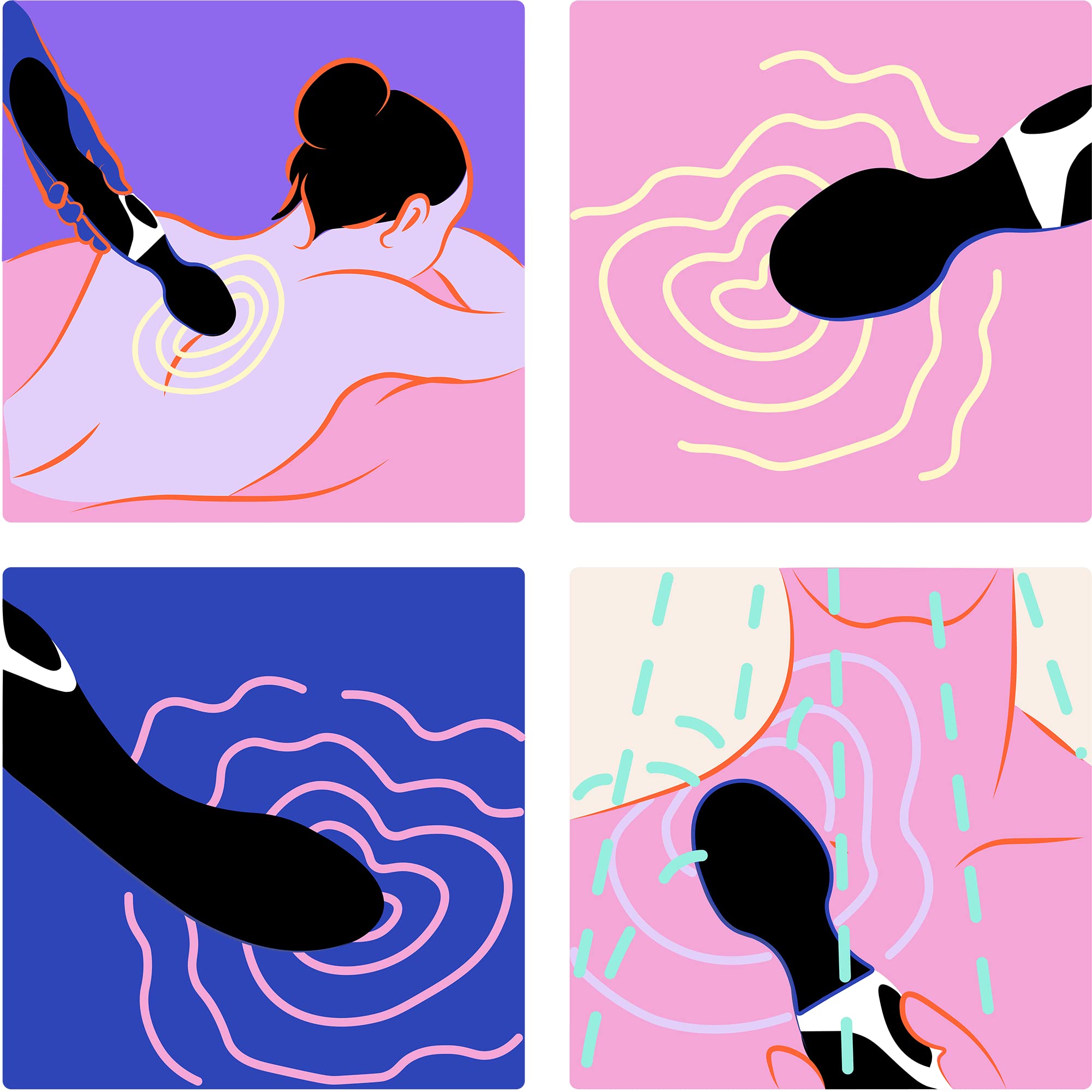 Sinful Varita mágica vibrador – Varita de placer doble juguete para adultos – Potente juguete sexual varita masajeador – recargable e impermeable juguetes sexuales para parejas – Juguete vibrador