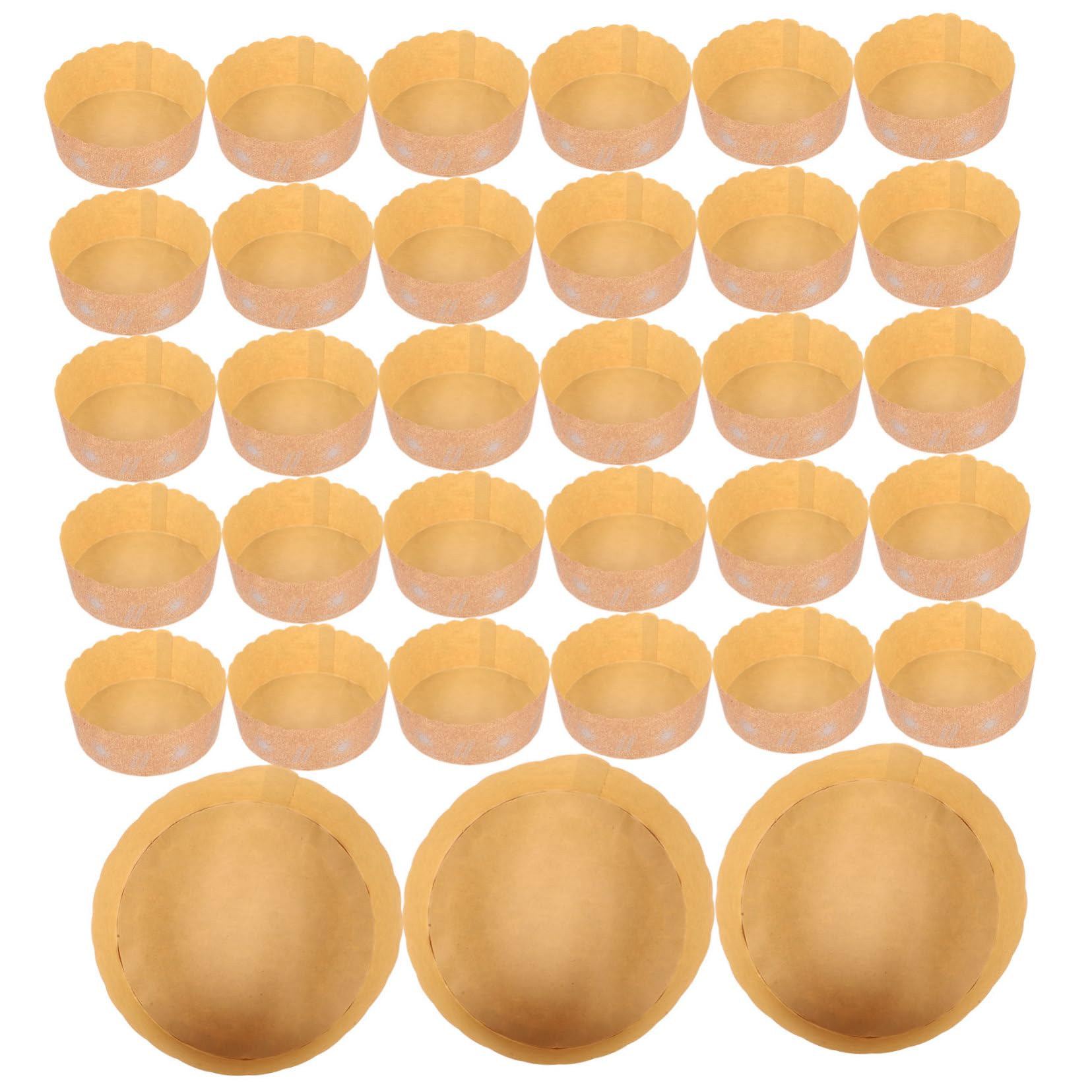 Resistenti ad Alta Temperatura 100 Pirottini di Carta Marrone per Cupcake e Forma Pratica Design Creativo per Feste e Pasticceria
