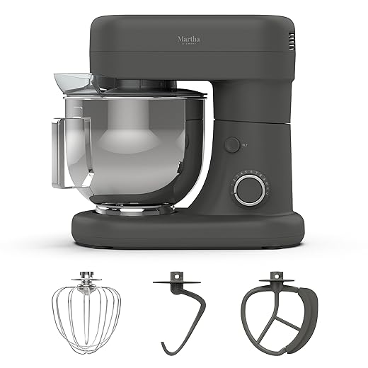 Martha Stewart Tilt-Head Stand Mixer, Caviar Gray