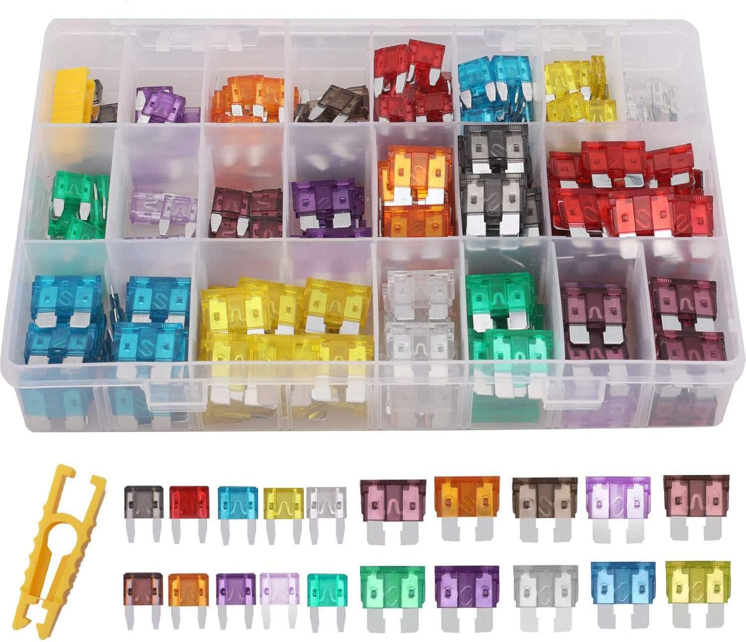 REVHQ Car Fuses Assortment Kit,BladeType RV Automotive Fuses,Standard