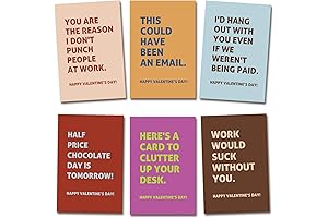 Funny Valentine's Day Card Set for Work