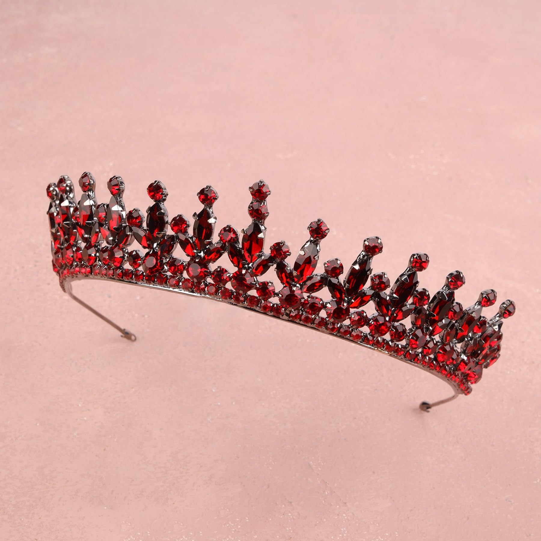 Limelia Damen-Tiara für Henna-Hochzeit, Party, Glitzer-Haarschmuck für Braut, Geburtstag, Festzug, Abschlussball, Halloween, Cos-Play, Weihnachtsfeier