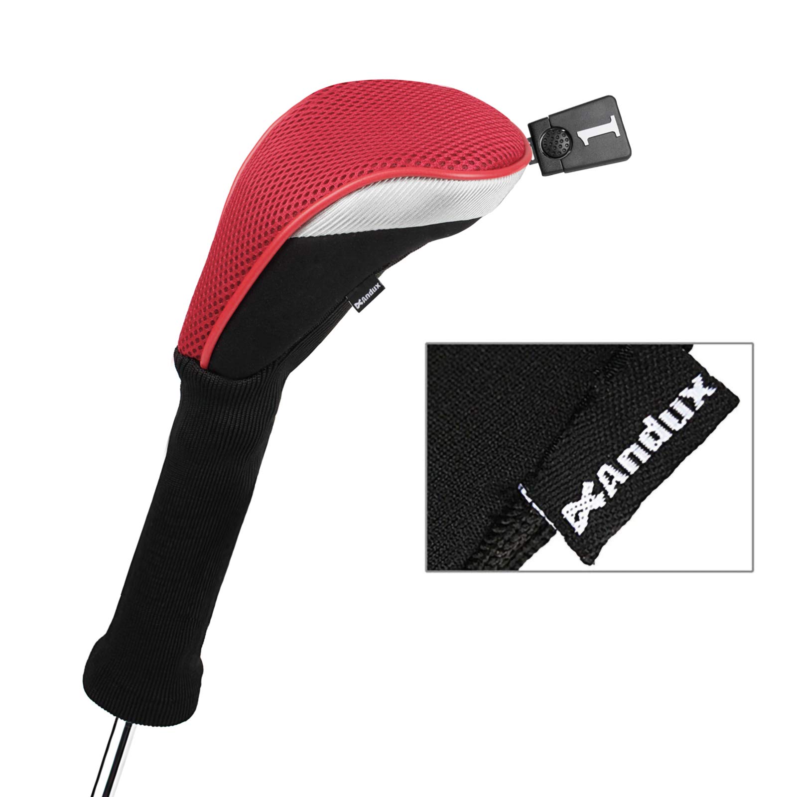 Andux Golf 460cc Driver Couvre-Bois Couvre-Clubs Cou Extra Longues
