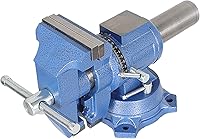 Vista 1 de findmall Tornillo multimordaza multiusos resistente con base giratoria y cabezal para sujetar equipos de fijación, rotación de 360 grados, uso