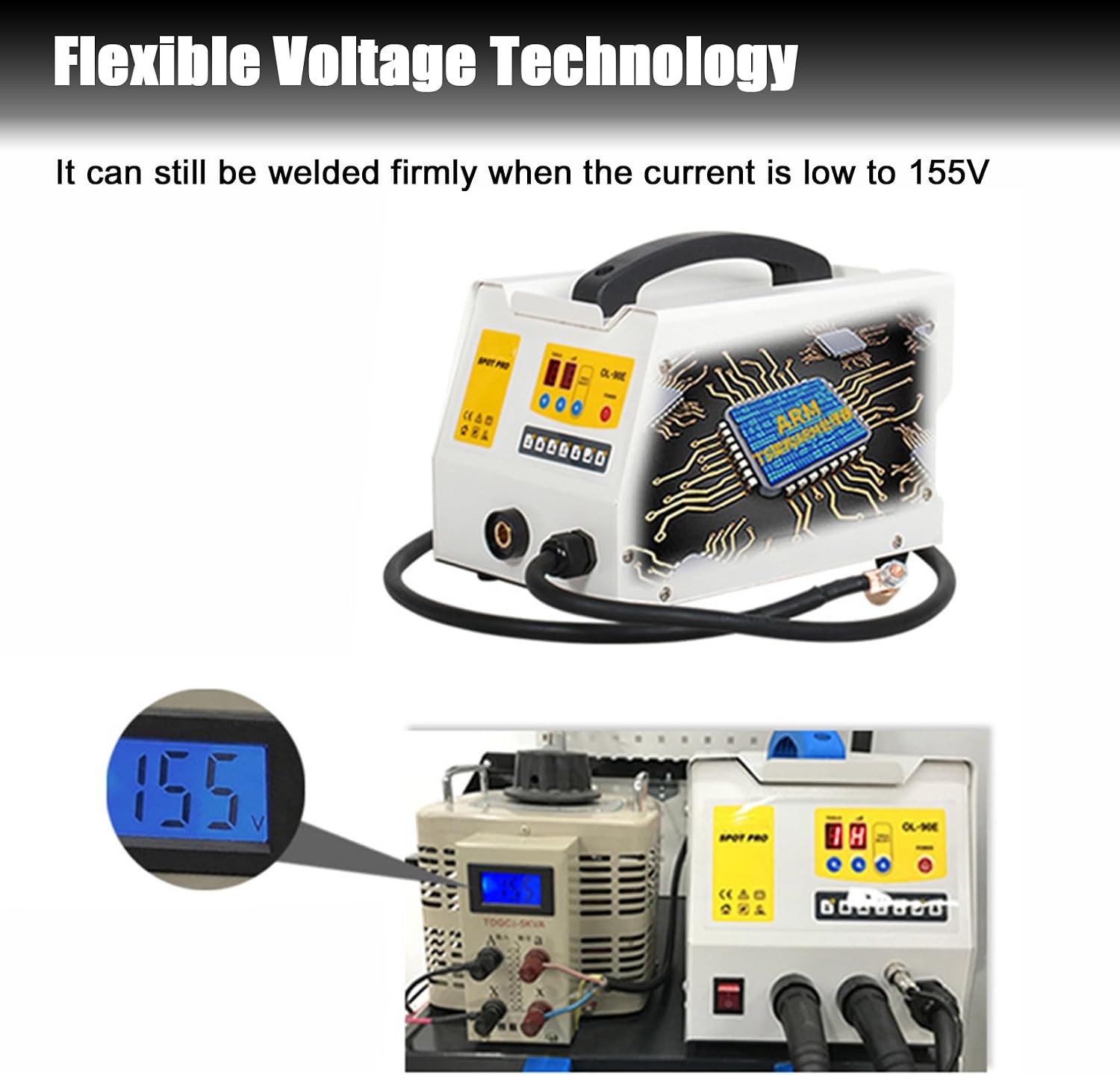 Spot Welder Machine Steel Dent Puller Macine Dent Rpair Kit with Workbench 7 Welding Modes 220v 3kw Steel Body Dent Pulling Machine for Car Truck Motorcyle